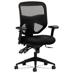 Basyx by Hon VL532 Mesh High-Back Task Chair, Supports up to 250 lbs., Black Seat/Black Back, Black Base (BSXVL532MM10)