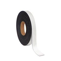 MasterVision™ Dry Erase Magnetic Tape Roll, White, 1" x 50 Ft.