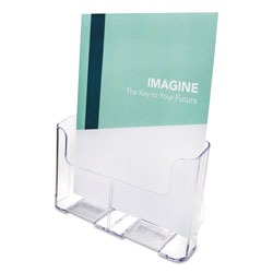 Deflecto DocuHolder for Countertop/Wall-Mount, Magazine, 9.25w x 3.75d x 10.75h, Clear (DEF77001)