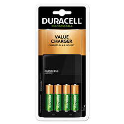 Duracell ION SPEED 1000 Advanced Charger, Includes 4 AA NiMH Batteries