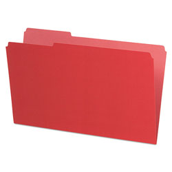 Pendaflex Interior File Folders, 1/3-Cut Tabs, Legal Size, Red, 100/Box (ESS435013RED)