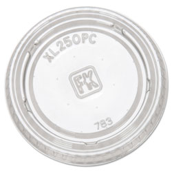 Fabri-Kal Portion Cup Lids, Fits 1.5-2.5oz Cups, Clear (FABXL250PC)