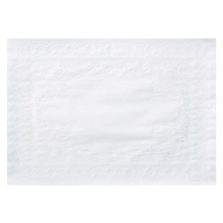 Hoffmaster Classic Embossed Straight Edge Placemats, 10 x 14, White, 1,000/Carton (HFM601SE1014)
