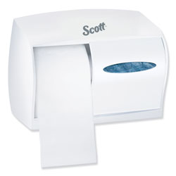 Scott® Double Roll Coreless Tissue Dispensers, Pearl White (KCC09605)