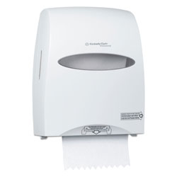 Kimberly-Clark Sanitouch Hard Roll Towel Dispenser, 12 63/100w x 10 1/5d x 16 13/100h, White (KCC09995)