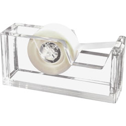 Kantek Clear Acrylic Tape Dispenser, Holds Tape Roll up to 3/4" Wide (KTKAD60)