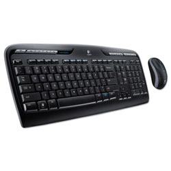 Logitech MK320 Wireless Keyboard + Mouse Combo, 2.4 GHz Frequency/30 ft Wireless Range, Black (LOG920002836)