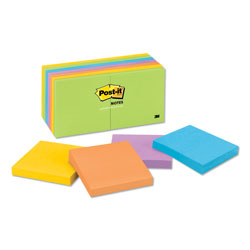 Post-it® Original Pads in Floral Fantasy Collection Colors, Value Pack, 3" x 3", 100 Sheets/Pad, 14 Pads/Pack (MMM65414AU)