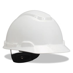 3M H-700 Series Hard Hat with Four Point Ratchet Suspension, White (MMMH701R)