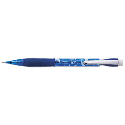 Pentel Icy Mechanical Pencil, 0.7 mm, HB (#2.5), Black Lead, Transparent Blue Barrel, Dozen (PENAL27TC)