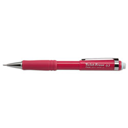 Pentel Twist-Erase III Mechanical Pencil, 0.7 mm, HB (#2.5), Black Lead, Red Barrel (PENQE517B)