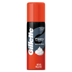 Gillette Foamy Shave Cream, Trial Size, 2 oz. Can, 48/Case (PGC14501)
