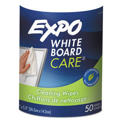 Expo® Dry-Erase Board-Cleaning Wet Wipes, 6 x 9, 50/Container (SAN81850)
