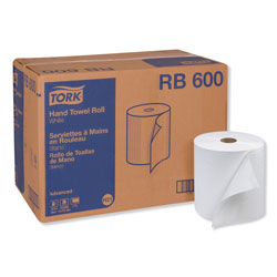 Tork Advanced Hardwound Roll Towel, One-Ply, 7.88" x 600 ft, White, 12 Rolls/Carton (SCARB600)