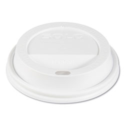 Solo Traveler Cappuccino Style Dome Lid, Fits 10oz Cups, White, 100/Pack, 10 Packs/Carton