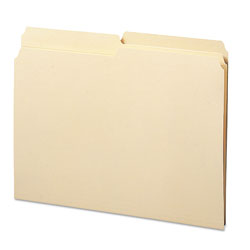 Smead Reinforced Tab Manila File Folders, 1/2-Cut Tabs, Letter Size, 11 pt. Manila, 100/Box (SMD10326)