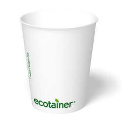 ecotainer Carte Blanc Paper Hot Cup, 12 oz. (SMRE-12CB)