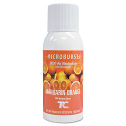 Rubbermaid Microburst 3000 Refill, Mandarin Orange, 2 oz Aerosol, 12/Carton (TEC402408)
