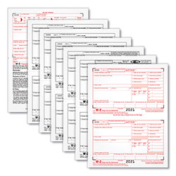 TOPS W-2 Tax Forms, Six-Part Carbonless, 5.5 x 8.5, 2/Page, (50) W-2s and (1) W-3 (TOP22991)
