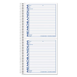 TOPS Memorandum Book, Two-Part Carbonless, 5 x 5.5, 2/Page, 100 Forms (TOP4150)