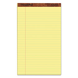 TOPS "The Legal Pad" Perforated Pads, Wide/Legal Rule, 8.5 x 14, Canary, 50 Sheets, Dozen (TOP7572)