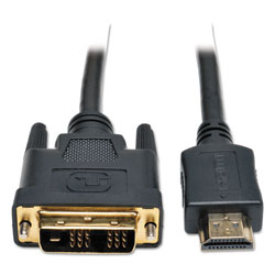 Tripp Lite HDMI to DVI-D Cable, Digital Monitor Adapter Cable (M/M), 1080P, 6 ft., Black (TRPP566006)