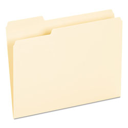 Universal Interior File Folders, 1/3-Cut Tabs, Letter Size, Manila, 100/Box (UNV12213)