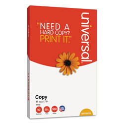 Universal Copy Paper, 92 Bright, 20lb, 11 x 17, White, 500 Sheets/Ream, 5 Reams/Carton (UNV28110)
