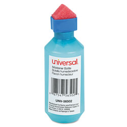 Universal Squeeze Bottle Moistener, 2 oz, Blue (UNV56502)