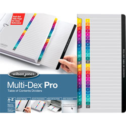 Wilson Jones Multidex Index Tabs, Multicolor (WLJ54733)