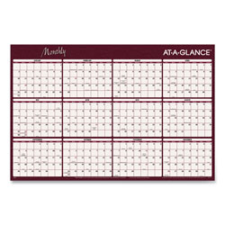 At-A-Glance Reversible Horizontal Erasable Wall Planner, 48 x 32, 2022