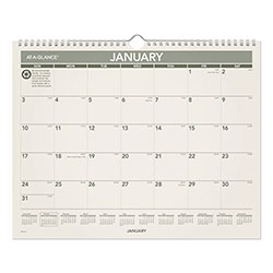 At-A-Glance Recycled Wall Calendar, 15 x 12, 2022