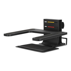Acco Adjustable Laptop Stand, 10 in x 12 1/2 in x 3 in - 7 inh, Black