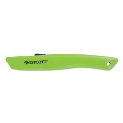 Acme Safety Ceramic Blade Box Cutter, 0.5 in Blade, 6.15 in Plastic Handle, Green