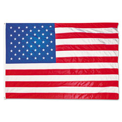 Advantus All-Weather Outdoor U.S. Flag, Heavyweight Nylon, 4 ft x 6 ft