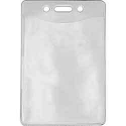 Advantus Badge Holders for Government, Vertical, 2-7/8 in x 3-7/8 in Insert, 50/Box, Clear
