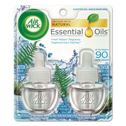 Air Wick Scented Oil Refill, Fresh Waters, 0.67 oz, 2/Pack (RAC79717)