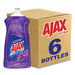 Ajax Dish Detergent, Fabuloso Lavender Scent, 52 oz Bottle, 6/Carton