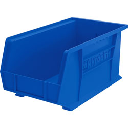 Akro-Mills Akrobin, Unbreakable/Waterproof, 14 3/4"x8 1/4"x7" Blue