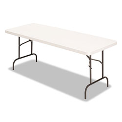 Alera Banquet Folding Table, Rectangular, Radius Edge, 60 x 30 x 29, Platinum/Charcoal