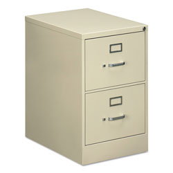 Alera Two-Drawer Economy Vertical File, 2 Legal-Size File Drawers, Putty, 18.25 in x 25 in x 29 in
