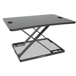 Alera AdaptivErgo Ultra-Slim Sit-Stand Desk, 31.33 in x 22 in x 15.75 in, Black