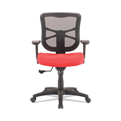 Alera Alera Elusion Series Mesh Mid-Back Swivel/Tilt Chair, Supports Up to 275 lb, 17.9 in to 21.8 in Seat Height, Red