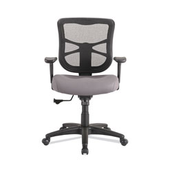 Alera Alera Elusion Series Mesh Mid-Back Swivel/Tilt Chair, Supports Up to 275 lb, 17.9 in to 21.8 in Seat Height, Gray Seat