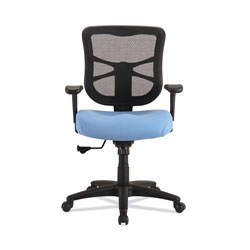 Alera Alera Elusion Series Mesh Mid-Back Swivel/Tilt Chair, Supports Up to 275 lb, 17.9 in to 21.8 in Seat Height, Light Blue Seat