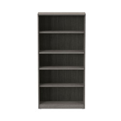 Alera Alera Valencia Series Bookcase, Four-Shelf, 31.75w x 14d x 64.75h, Gray