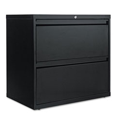 Alera Lateral File, 2 Legal/Letter-Size File Drawers, Black, 30 in x 18 in x 28 in