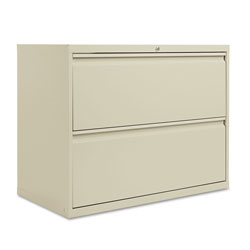 Alera Lateral File, 2 Legal/Letter-Size File Drawers, Putty, 36 in x 18 in x 28 in