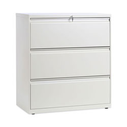 Alera Lateral File, 3 Legal/Letter/A4/A5-Size File Drawers, Putty, 36 in x 18 in x 39.5 in