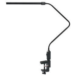 Alera LED Desk Lamp With Interchangeable Base Or Clamp, 5.13 inw x 21.75 ind x 21.75 inh, Black